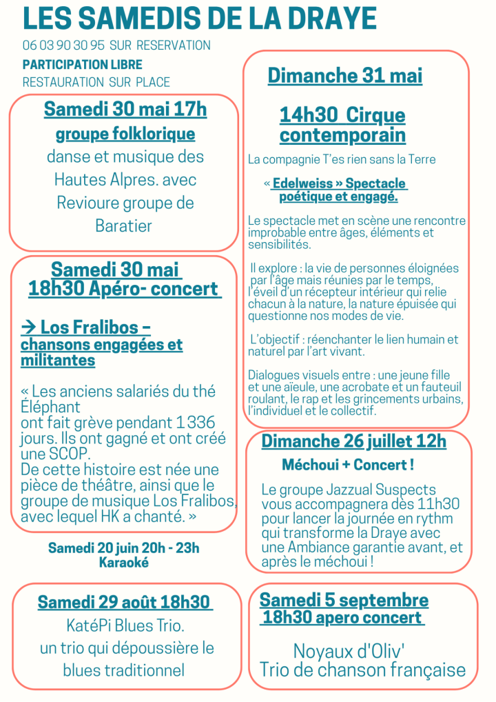  Apéro concert aux chapeaux 